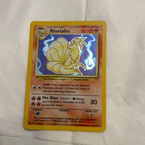 Ninetales holo base set Pokémon card